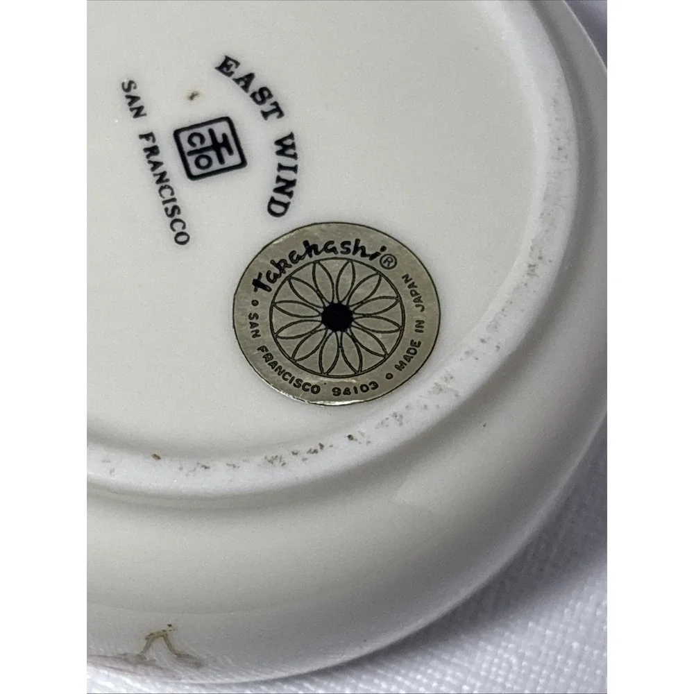 Takahashi East Wind Floral Ceramic Trinket Box Ring Holder
